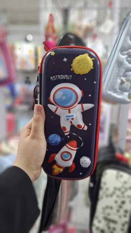 جامدادی آنتی شوک پسرانه طرح کهکشانی مناسب هدیه و مدرسه شکوفه گیلاس🚀🌌