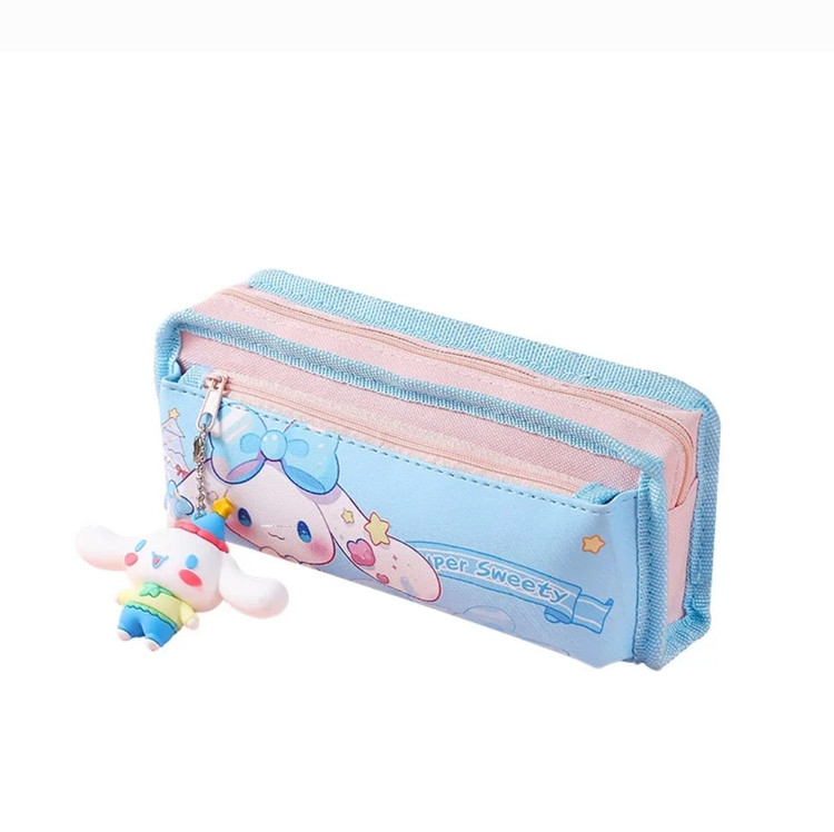 جامدادی فانتزی وارداتی با طراحی شخصیت های انیمه ای و بدنه مقاوم شکوفه گیلاس💎📚