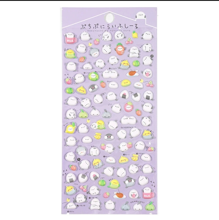 استیکر پفکی حیوانات فانتزی وارداتی مخصوص تزیین دفتر و گوشی موبایل