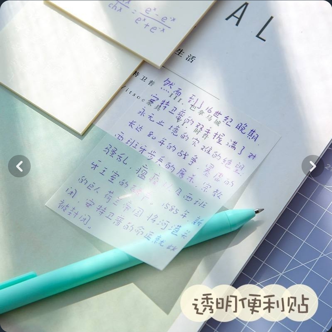 استیک نوت شفاف فانتزی شاین دار وارداتی و اورجینال